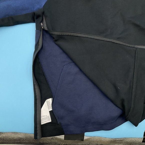 Nike Tech Fleece Men’s Half Zip Hoodie Navy Blue Kangaroo Pockets 884892-451 M - Picture 9 of 12